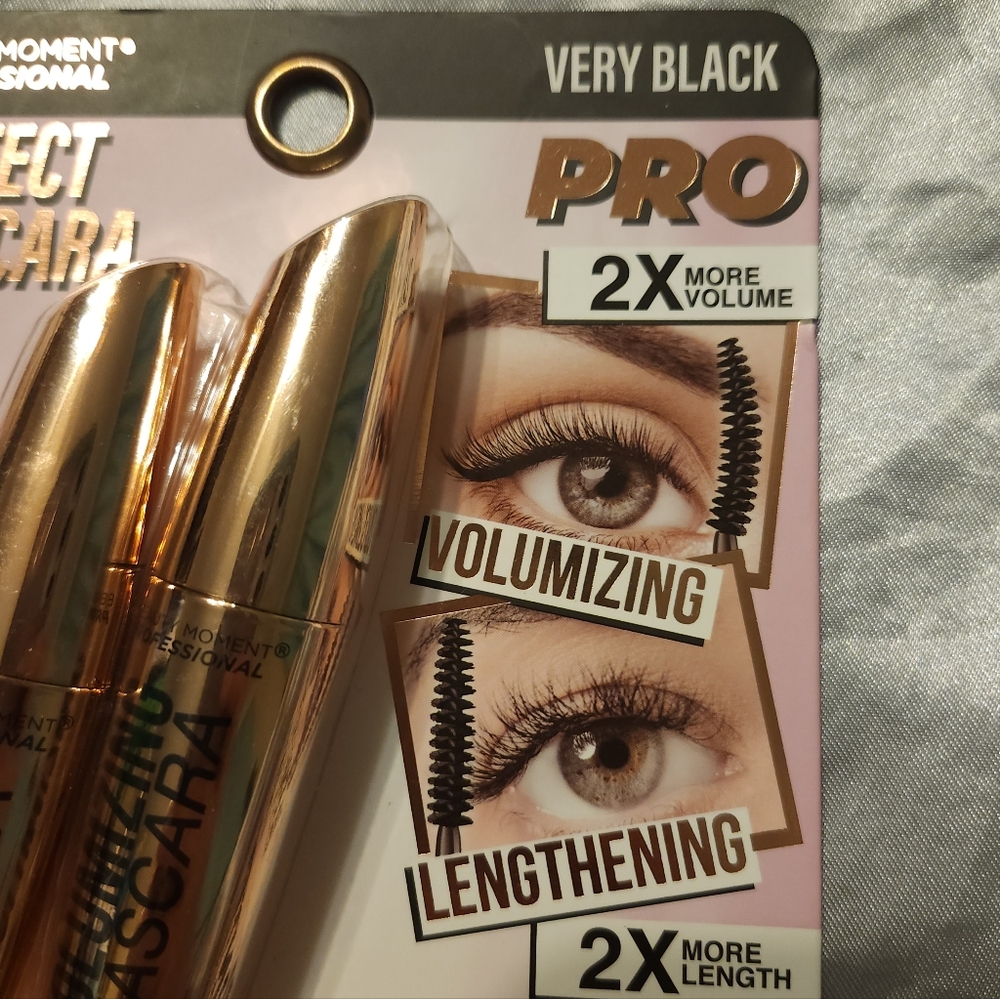 NWT MASCARA 2-piece SET VERY BLACK, Volumizing And Lengthening - Picture 3 of 7